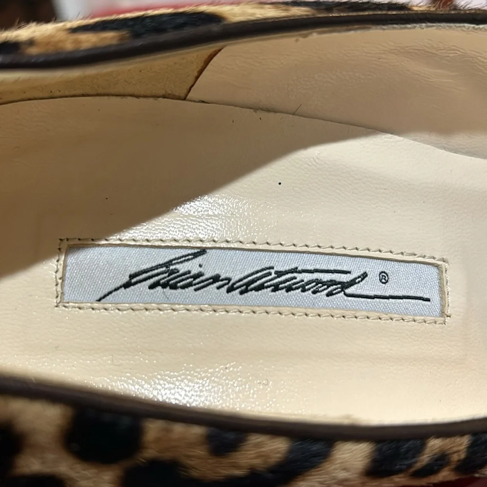 Brian Atwood Ponyhair Animal Print Pumps size 39